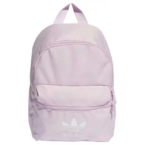 Adidas, foldable adjustable straps with zipper, small fuchsia backpack, polyester