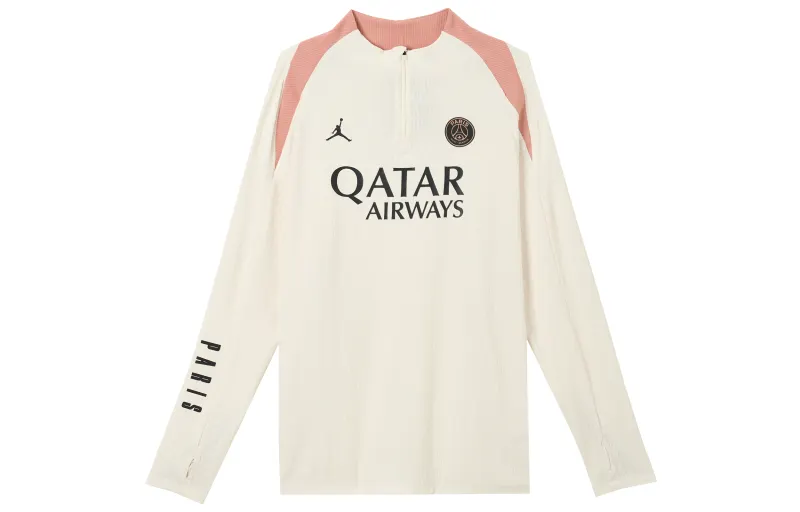 Jordan Paris Saint Germain FW24 Dri FIT ADV T Shirt Men's White Pink