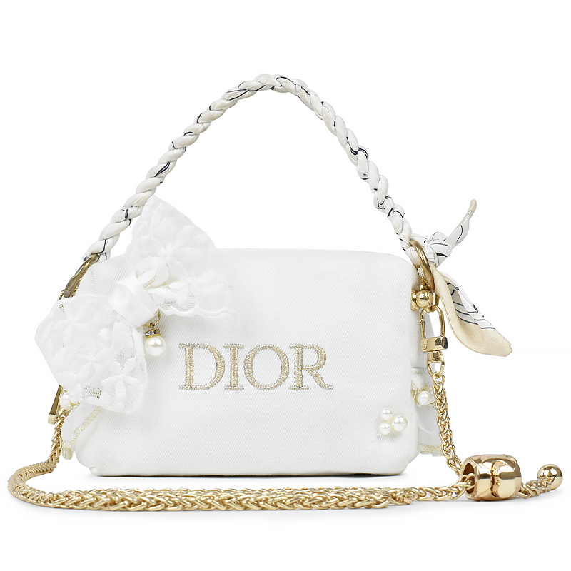 Сумка Dior White Moon Flower (синяя)
