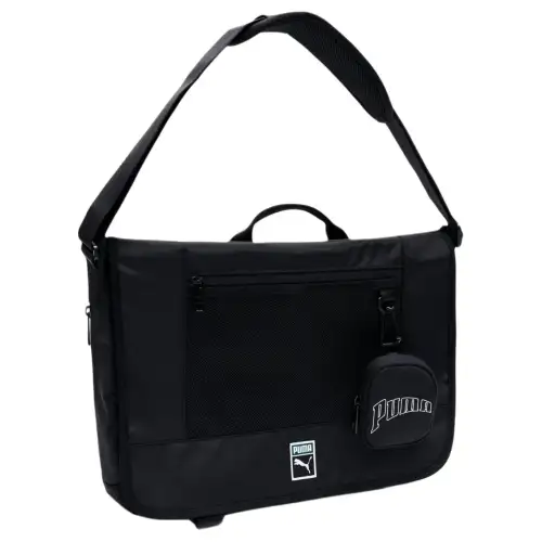 PUMA Polyester Messenger Bag, Handbag, Shoulder Bag Unisex Black