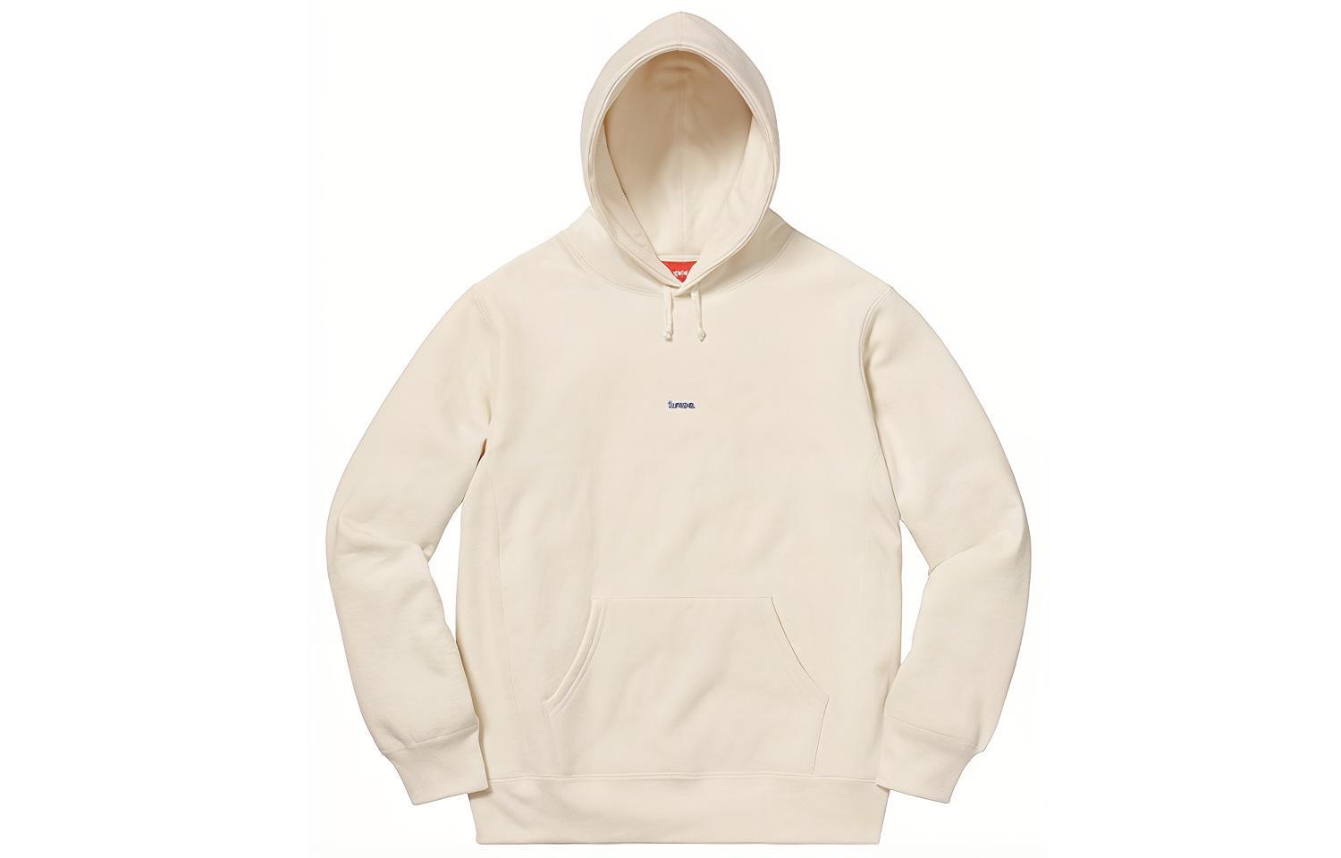 Худи Supreme FW19 Week 9 Micro Logo (бежевое) — фото 1