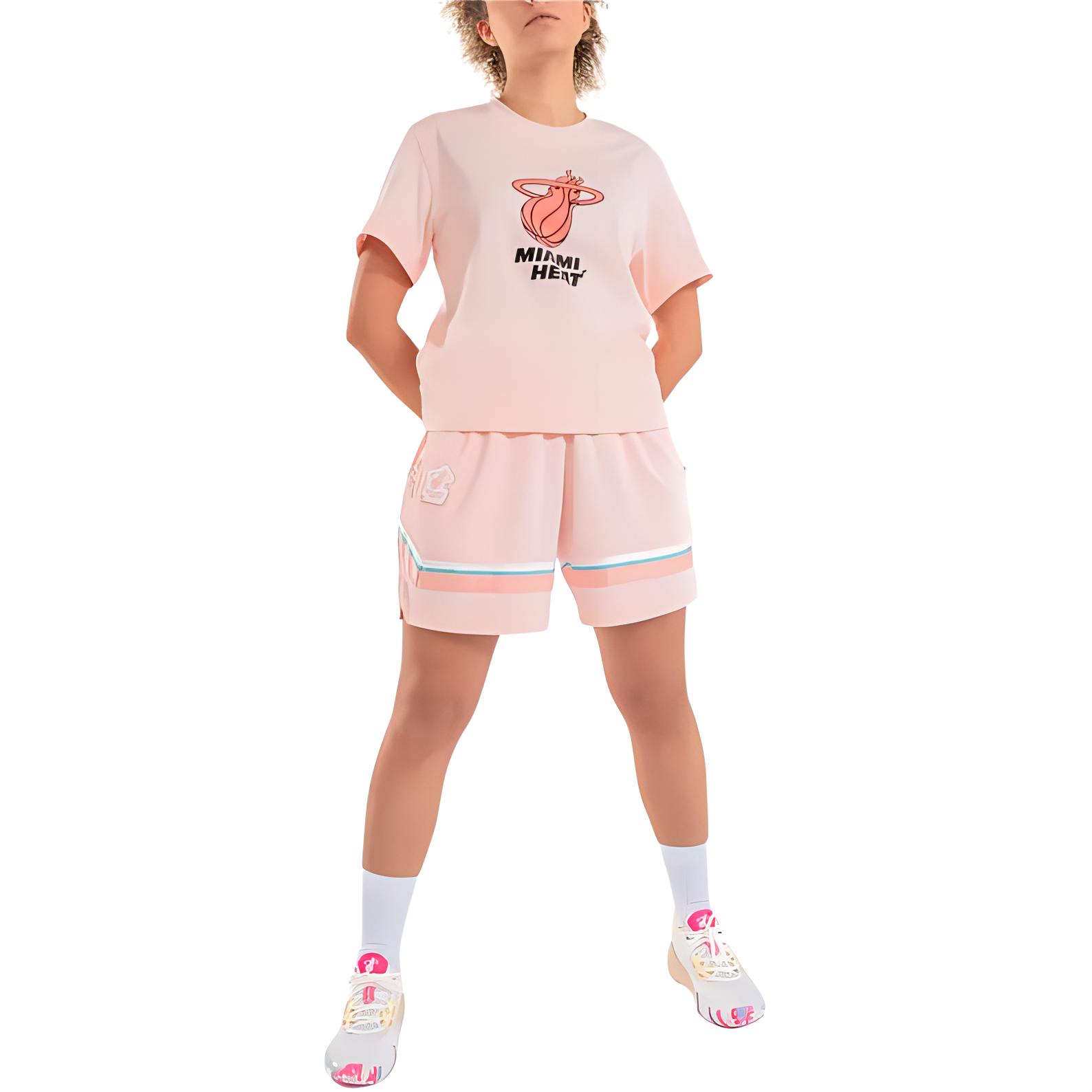 DECATHLON x NBA Basketball Shorts Unisex Pearl Powder