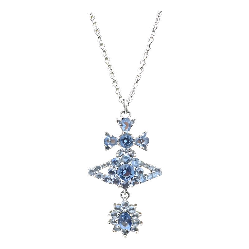 Женское necklace Vivienne Westwood (сине-серебряное)