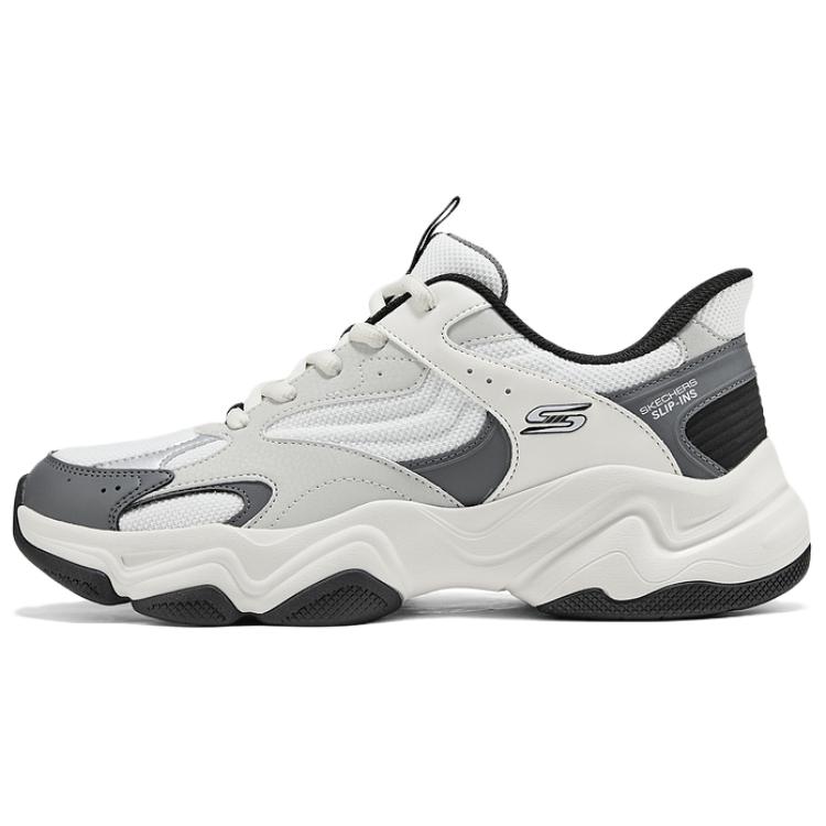 Мужские кроссовки Skechers Skechers DLITES MEN SLIP-INS (белыйсерый)