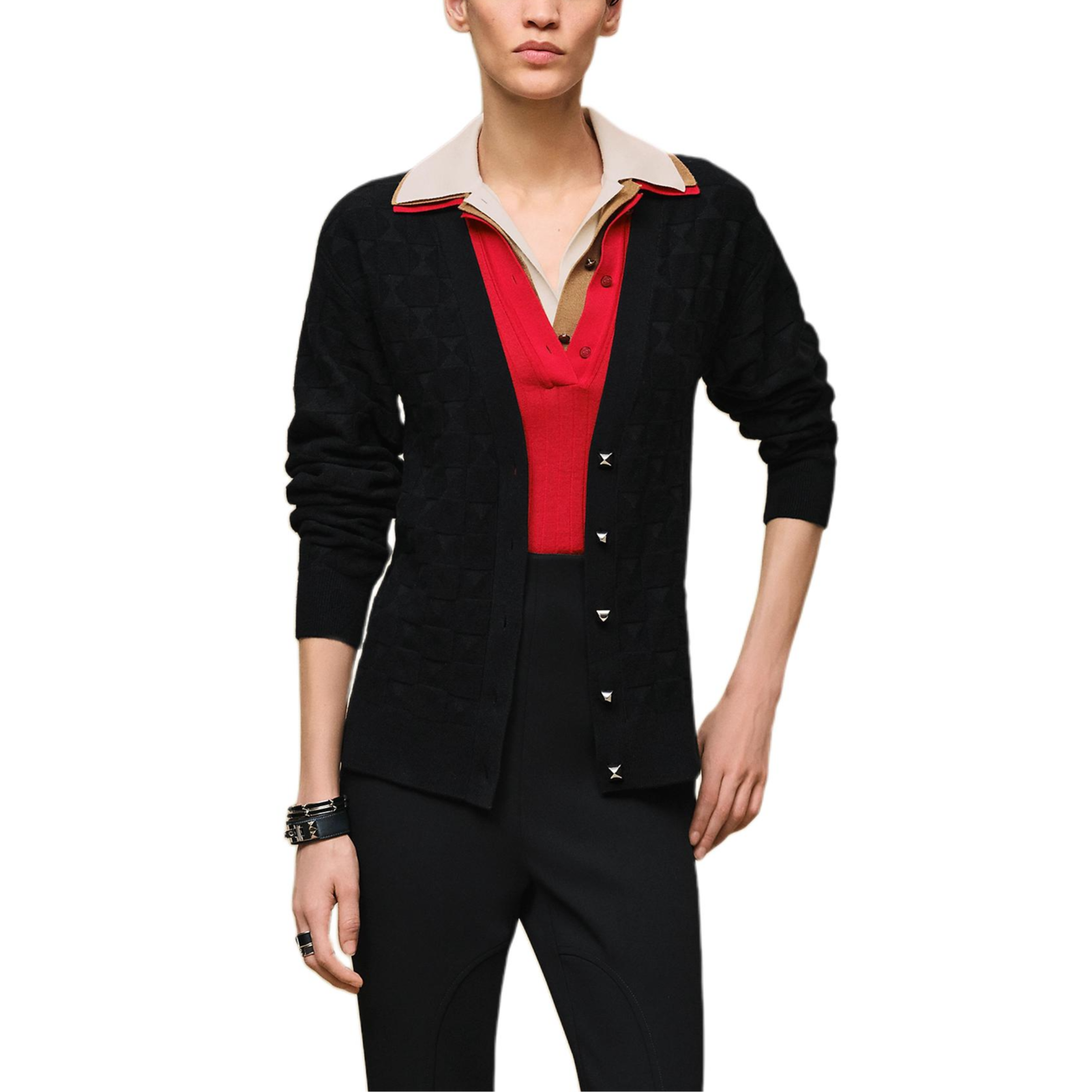 Женский кардиган Hermes (серый)