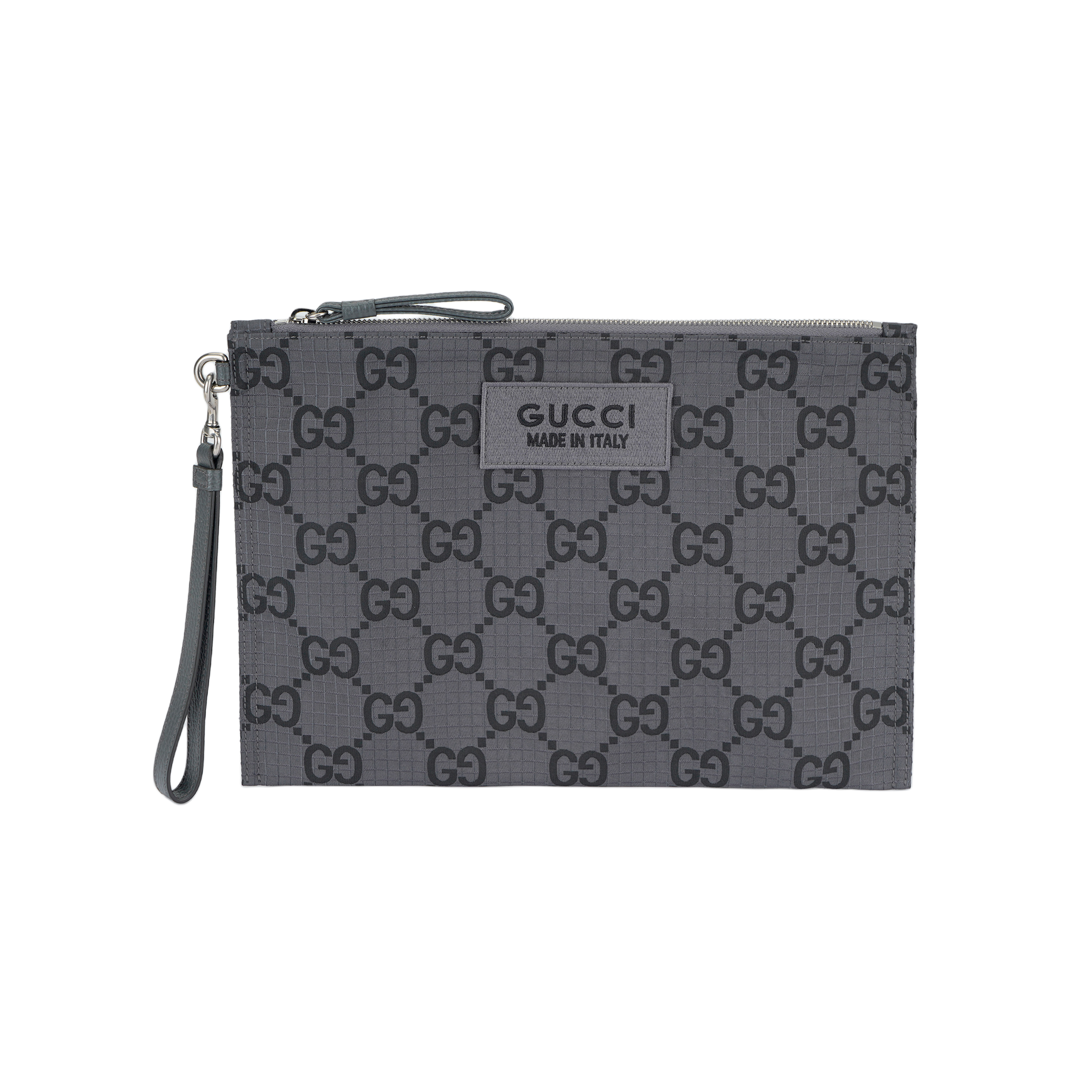 Мужское (клатч) Gucci (темно-серый с черным)