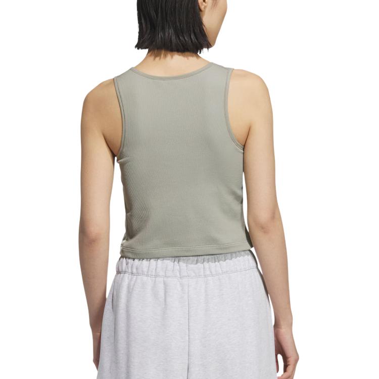 Adidas Originals 3 StripesTop Sport Vests Women’s Pebble Silver Gray
