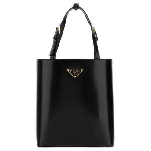 PRADA Leather Handbag Women's Black