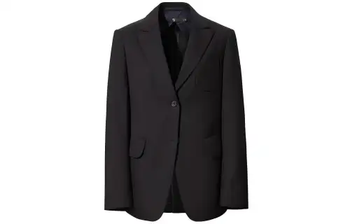 UNIQLO X Jil Sander Women'ss Wool Tailored Jacket Navy