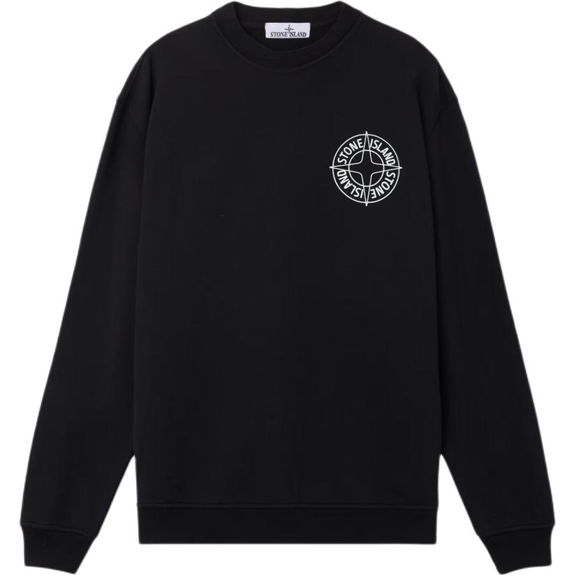 Мужской свитшот STONE ISLAND (черный)