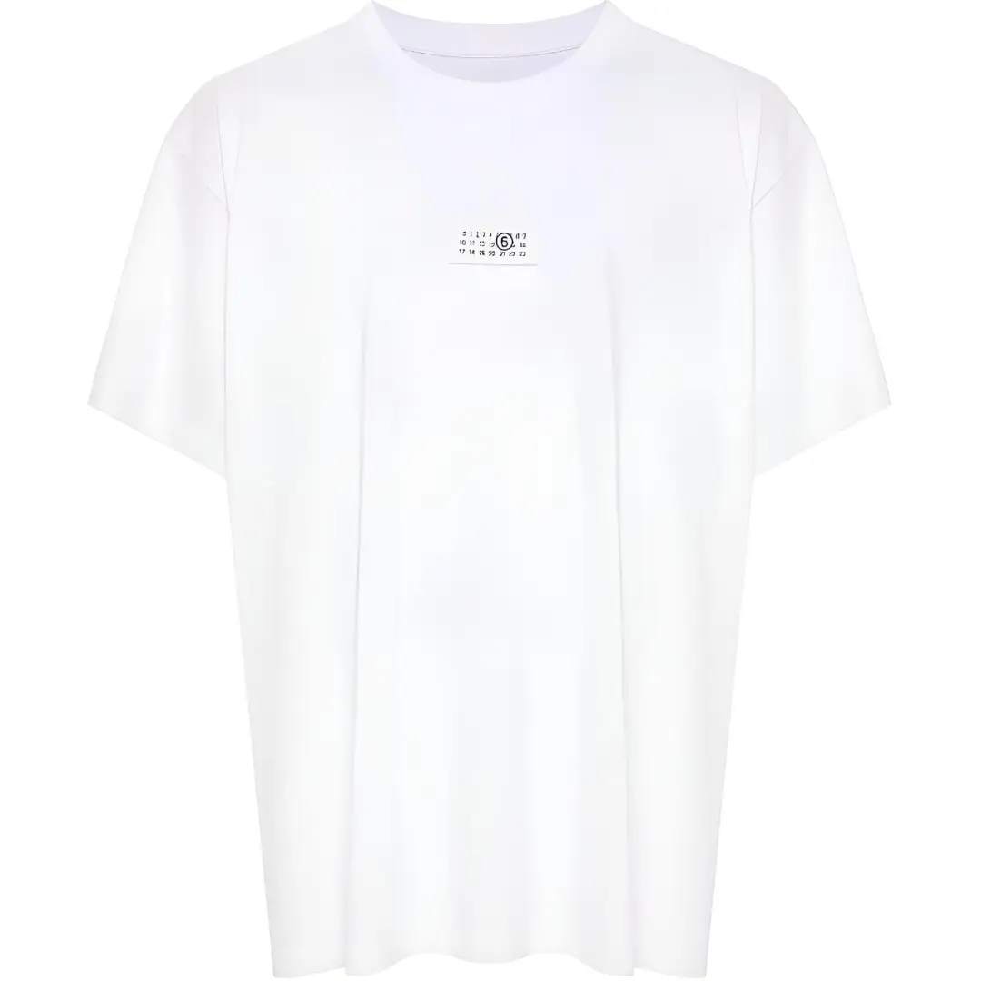 MM6 Maison Margiela numbers motif-patch cotton T-shirt