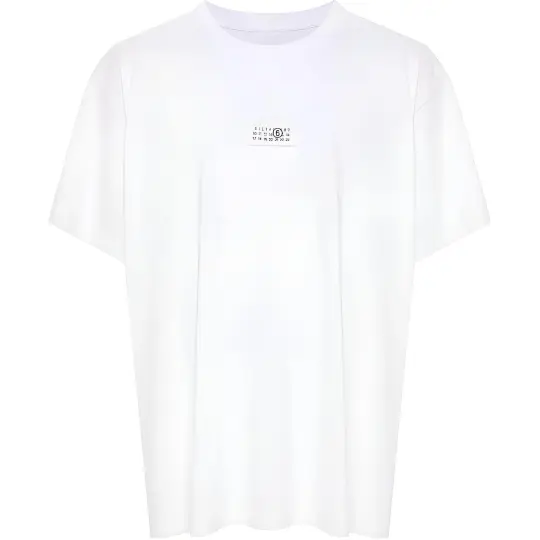 MM6 Maison Margiela numbers motif-patch cotton T-shirt