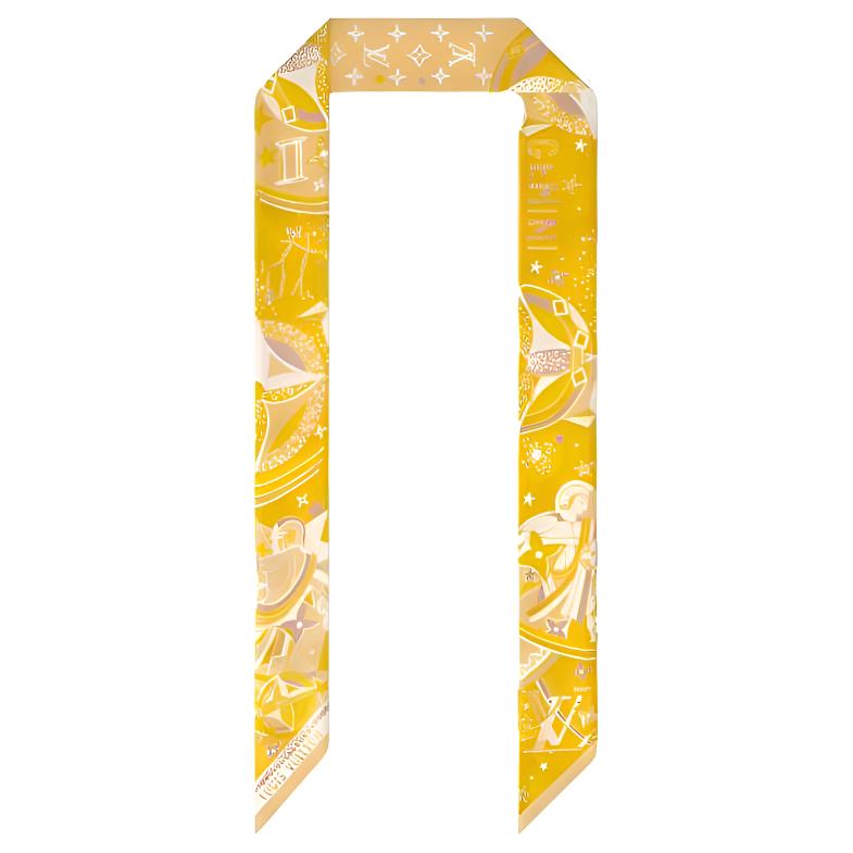 Женская silk_scarf Louis Vuitton (желтая)