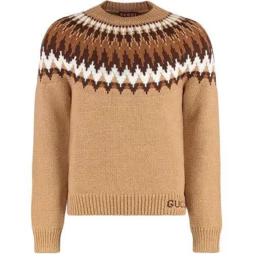 Gucci Pattern Intarsia Knit Sweater