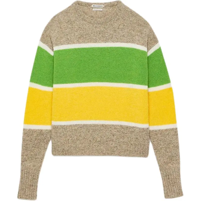 JW Anderson Sweaters Men's Beige Crew Neck Moderate