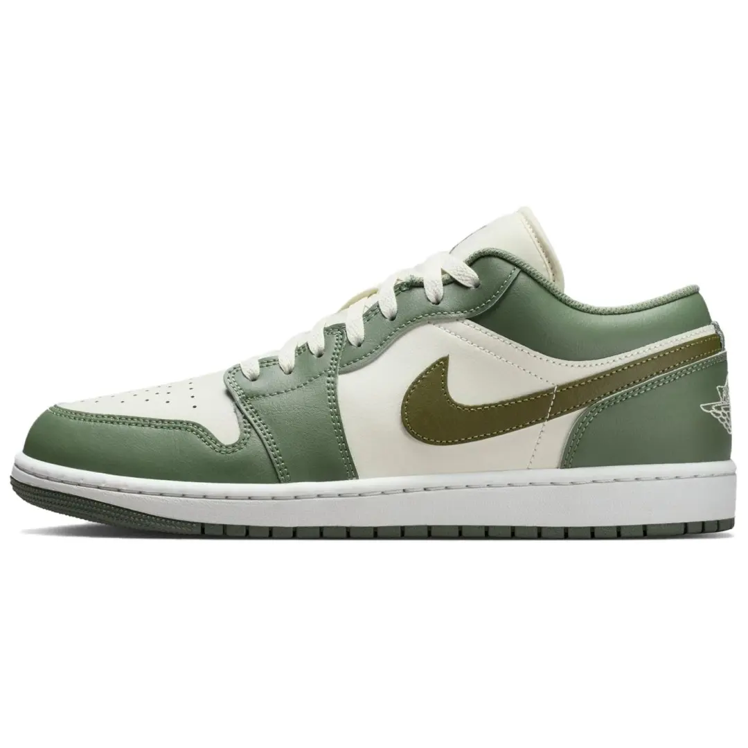 Jordan Air Jordan 1 Low top Vintage Basketball Shoes Men's Green White