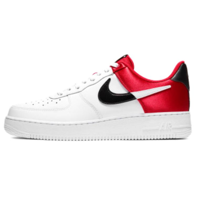 Nike Air Force 1 07 LV8 artificial leather comfortable low-top sneakers men's white red black