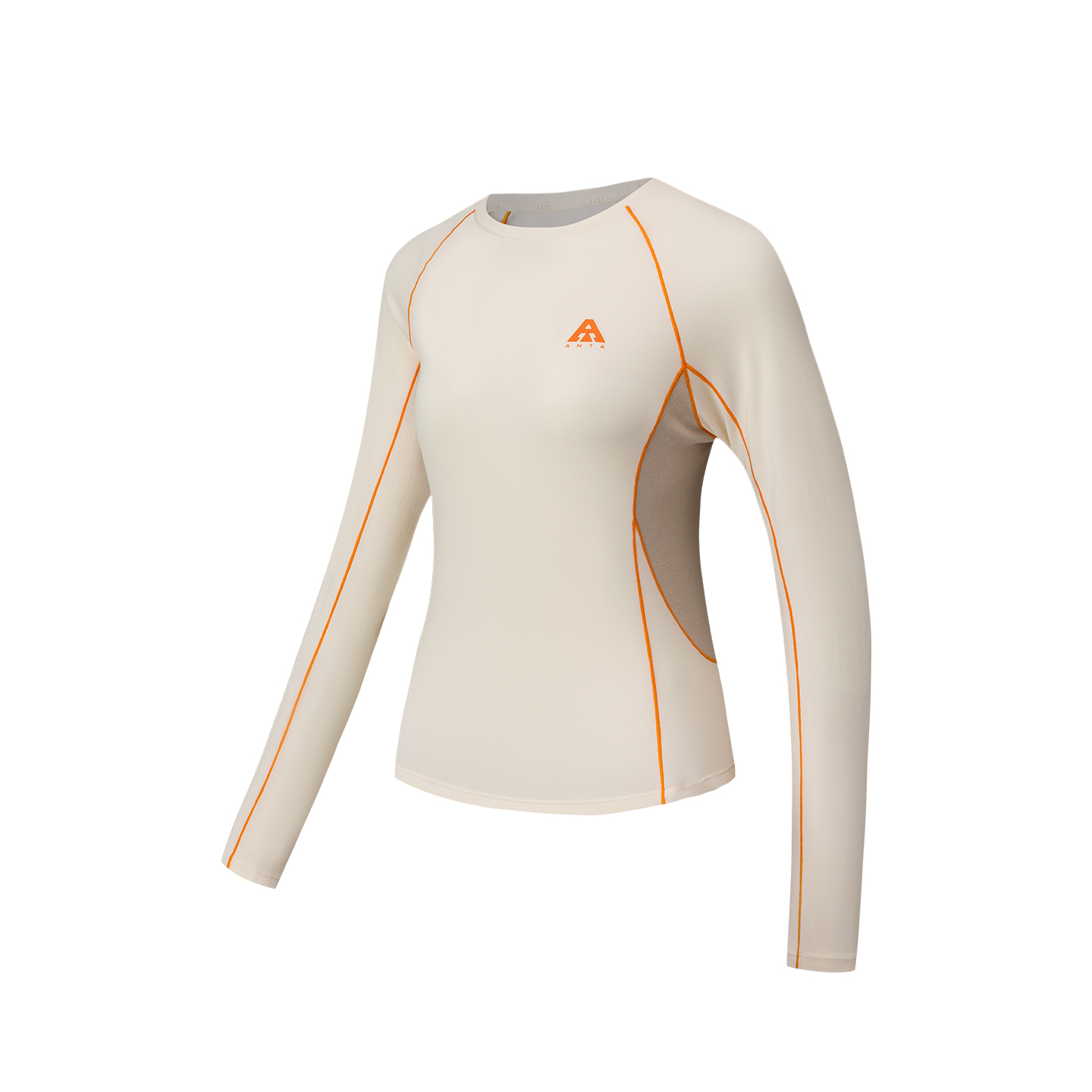 Женская футболка Anta Outdoors Long Sleeve (бежевая)