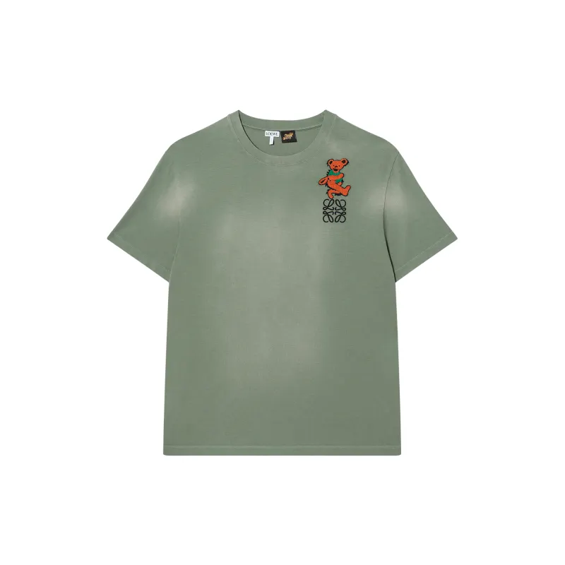 LOEWE x Grateful Dead Paula's Ibiza Drop Shoulder Sleeve T Shirt Women's Green