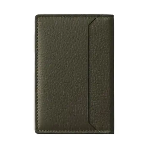 CARTIER Must De Cartier Calfskin Card Holder Women's Khaki