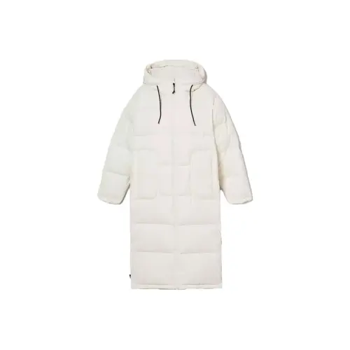 Timberland Recycled Down Long Puffer Jacket Women's White