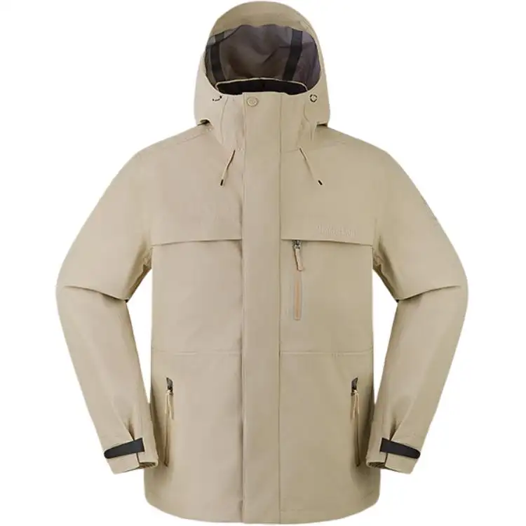 Timberland Jackets Men's Khaki Hooded Moderate Other