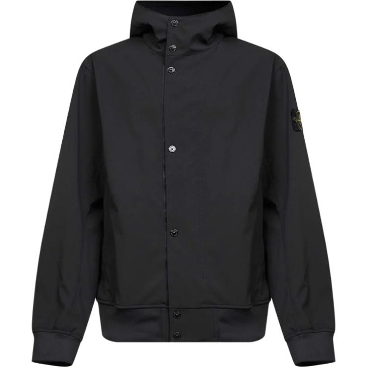 Мужская куртка STONE ISLAND SS26 SOFT SHELL (черная)