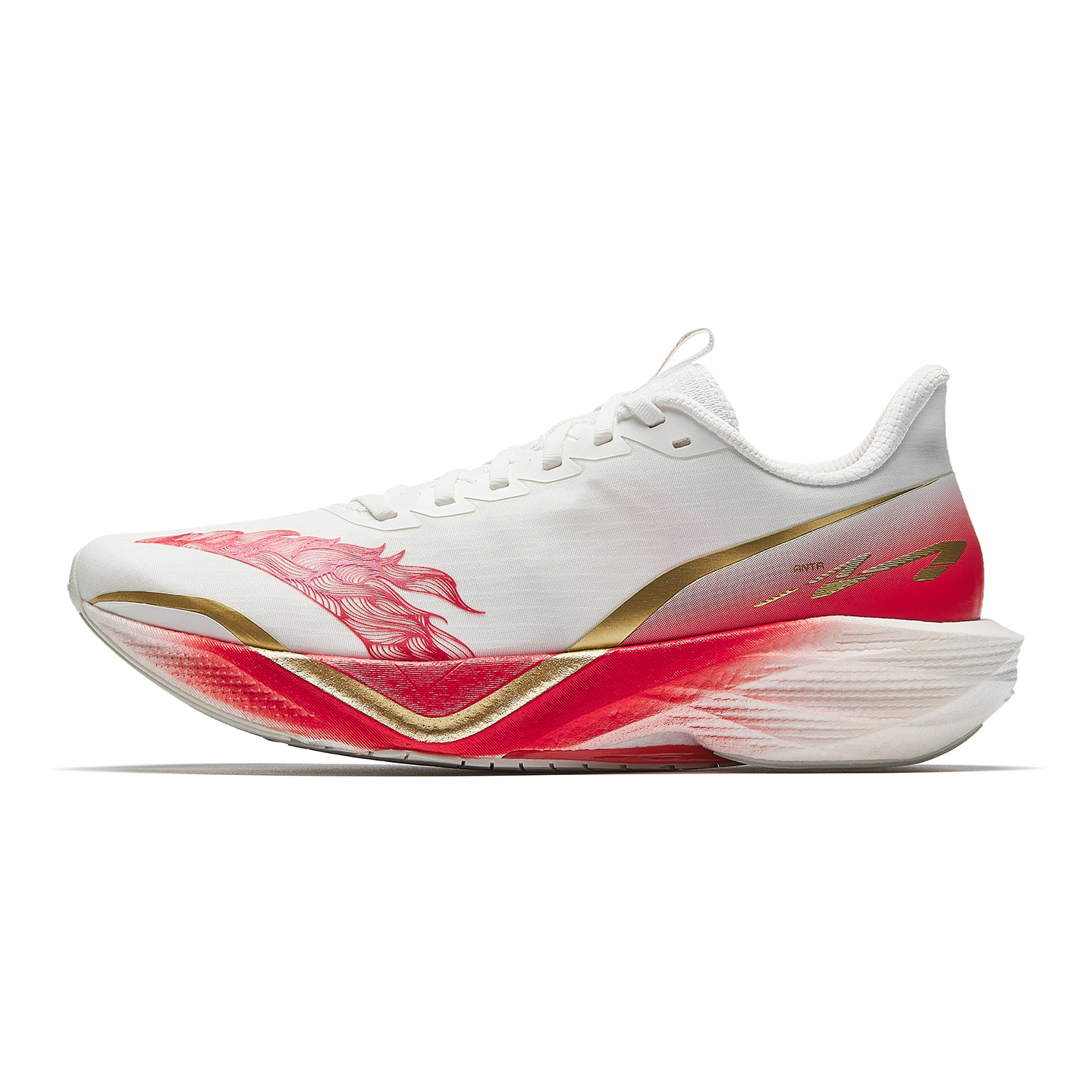 Anta Mach 6 New Year of the Horse CNY New Year model red and white lightweight ejection system low-top full-length nitrogen 80 midsole training and racing running shoes men's style