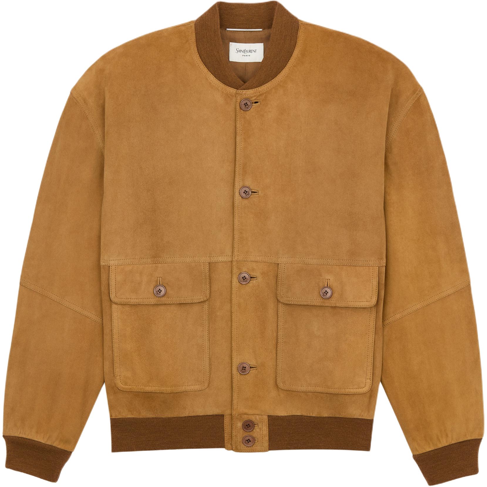 Мужская куртка SAINT LAURENT (коричневая)