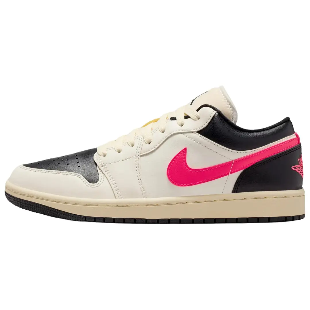 Jordan Air Jordan 1 Low top Vintage Basketball Shoes Women's Ivory White