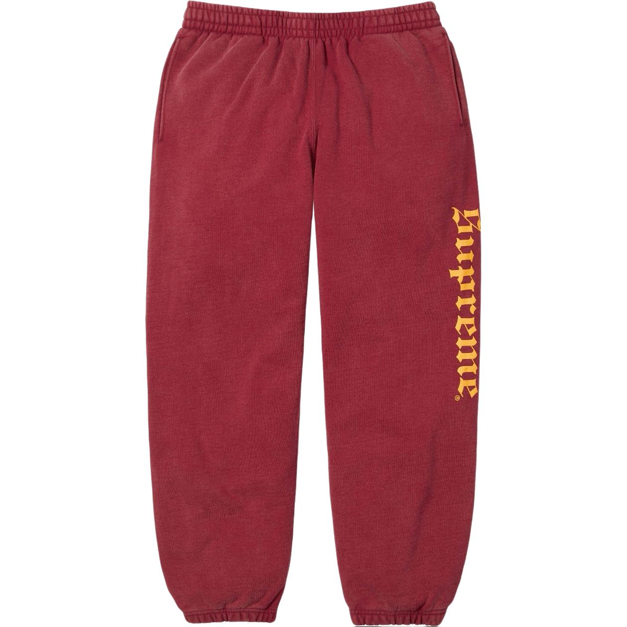 Штаны Supreme Washed Old English Sweatpant (серые)