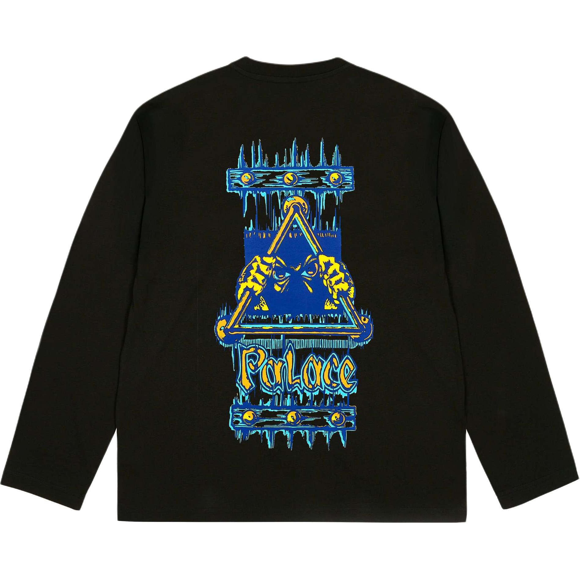 Лонгслив Palace FW25 LOCK IN LONGSLEEVE (черный)