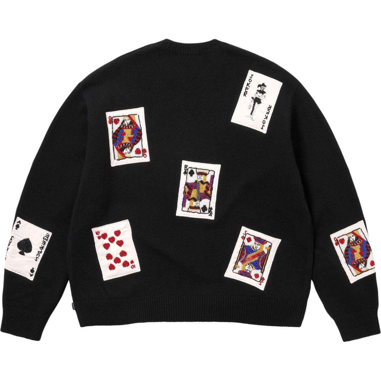 Свитер Supreme WEEK14 Beaded Cards Sweater (черный)