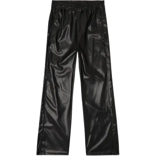 DIESEL Casual Pants Men's Black Moderate Straight Fit Pants