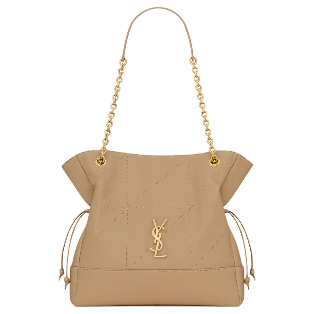 Женская сумка SAINT LAURENT Jamie (светло-бежевая)