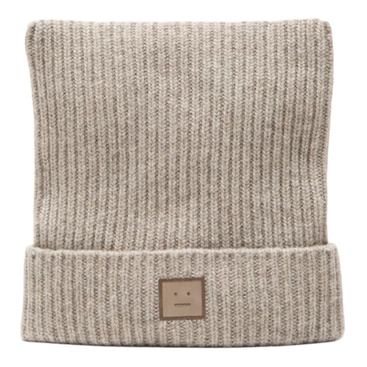 Женская шапка Acne Studios C40392-DRN (/ серо-коричневая)