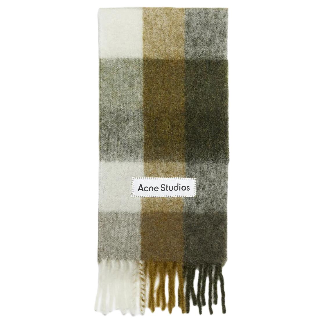 Мужской шарф Acne Studios (/зеленый/черный)