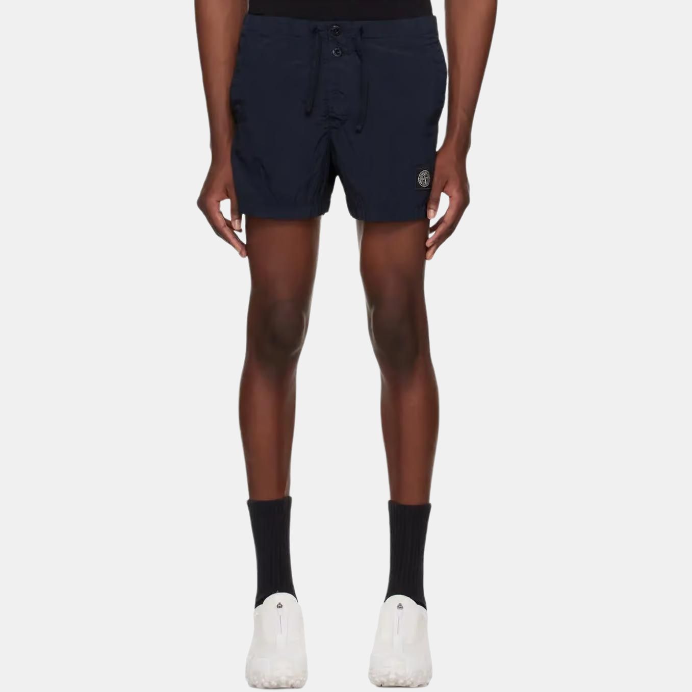 STONE ISLAND Slim Fit Metal Nylon Swim Trunks