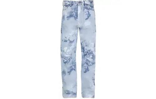 OFF WHITE Skate All Over Graphic Denim Straight Leg Jeans