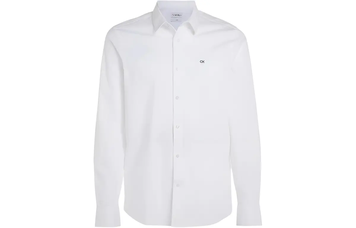 Calvin Klein Monogram embroidered Cotton Shirt