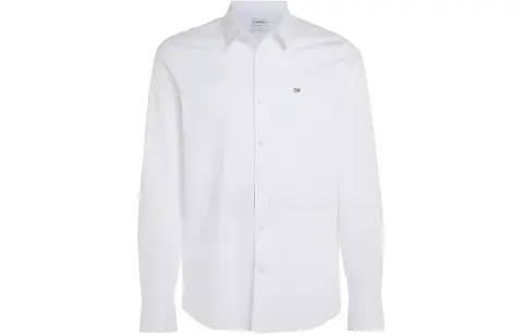 Calvin Klein Monogram embroidered Cotton Shirt