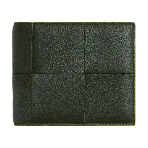 Bottega Veneta Lambskin With Calfskin Wallet Men's Jasper