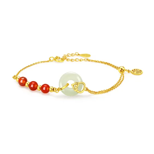 ZSY Hetian Jade Bracelets Pale Greenish White Jade Women's