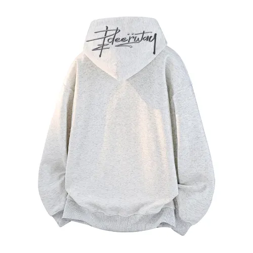 DEERWAY Fleece retro hat, keep warm comfortable demi-season sports thermal underwear for leisure, hoody for men and women, 500 gram, American style, with your logo imprint, with embroidery, increased thickness, for beloved, high-quality style