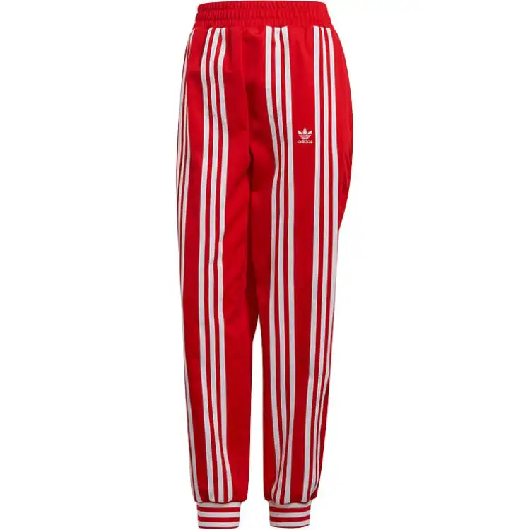 Adidas Originals Cuffed Knitted Sweatpants Women's Red