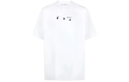 OFF WHITE Blue Marker S/S Over Tee