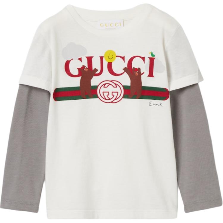 Футболка Gucci GUCCI × Euan Roberts (разноцветная)