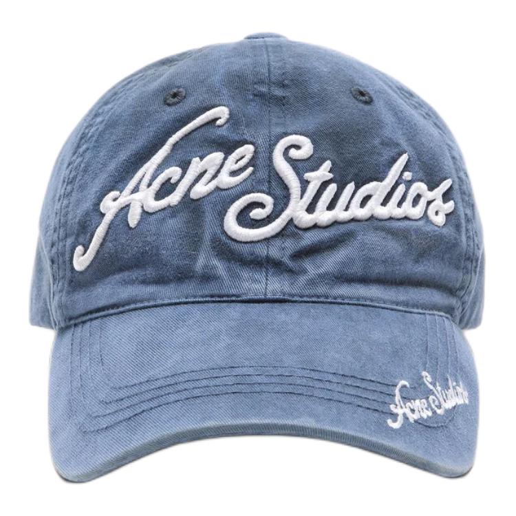 Кепка Acne Studios (темно-синяя)
