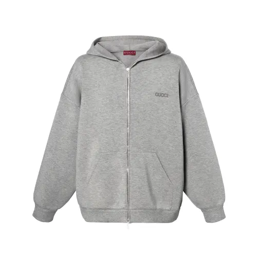 GUCCI Logo Embroidered Jersey Sweatshirt