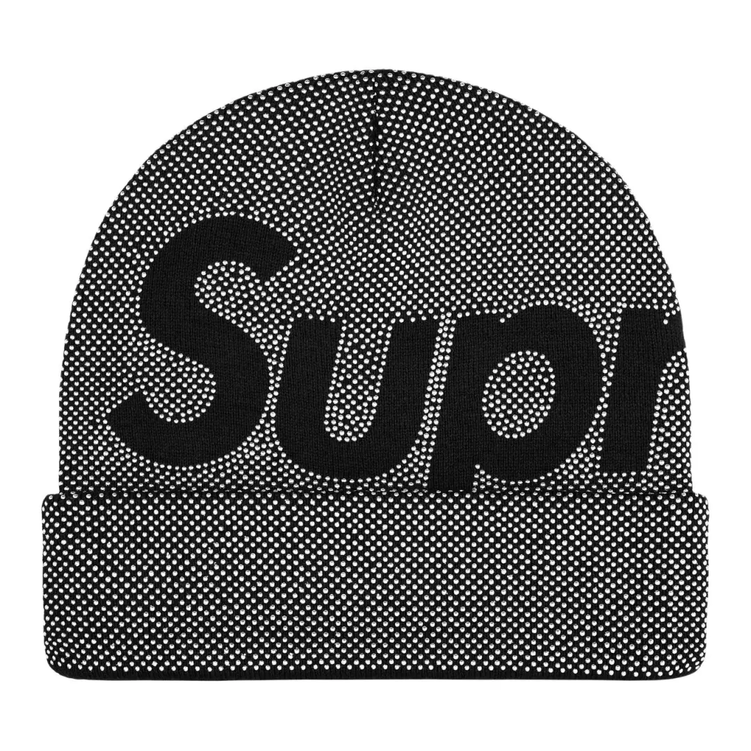 Supreme logo-detail beanie